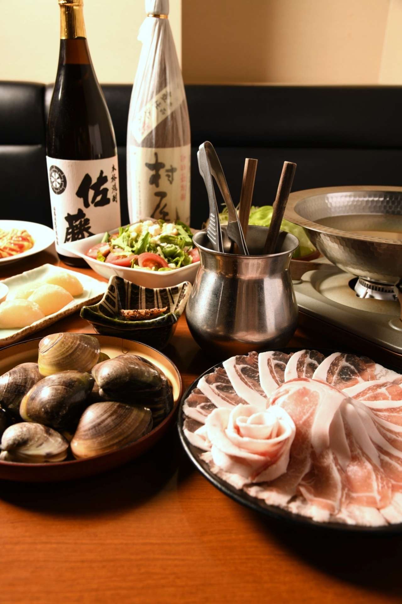 120分飲み放題付!蛤✖️あぐー豚しゃぶ 9,000円コース